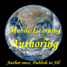 Earch image from NASA, mobile learning authoring